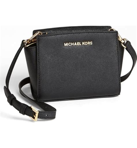 michael michael kors selma saffiano leather mini messenger 178.00|Michael Kors Selma Mini Messenger .